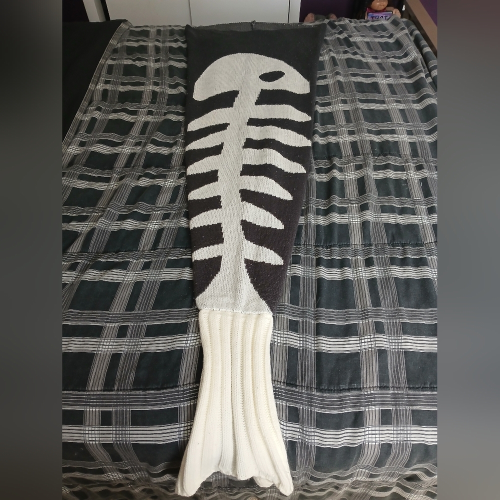 Fish Bone Mermaid Kid Blanket